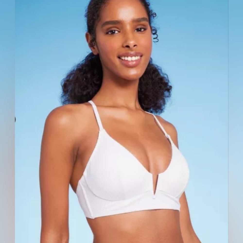 Shade & Shore NWT White Bikini Top - Picture 5 of 6